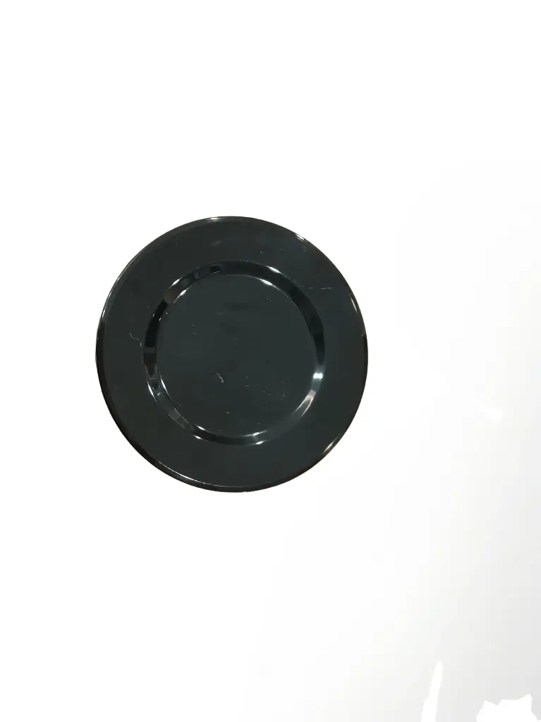 AS006-12 Assiette Creuse Ronde Noir