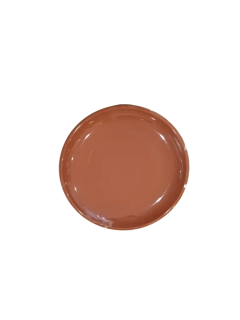 AS013-14 Assiette Demi Creuse Ronde Argile