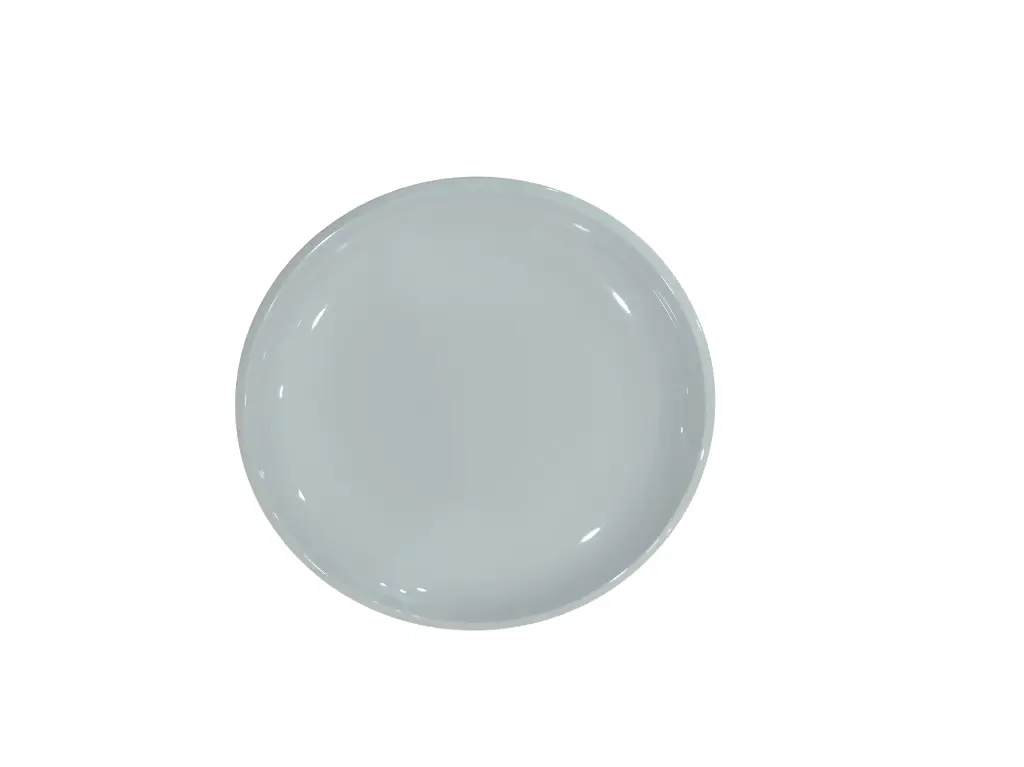 AS014-16 Assiette Demi Creuse Ronde Blanche
