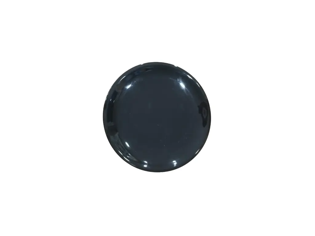 AS014-16 Assiette Demi Creuse Ronde Noir