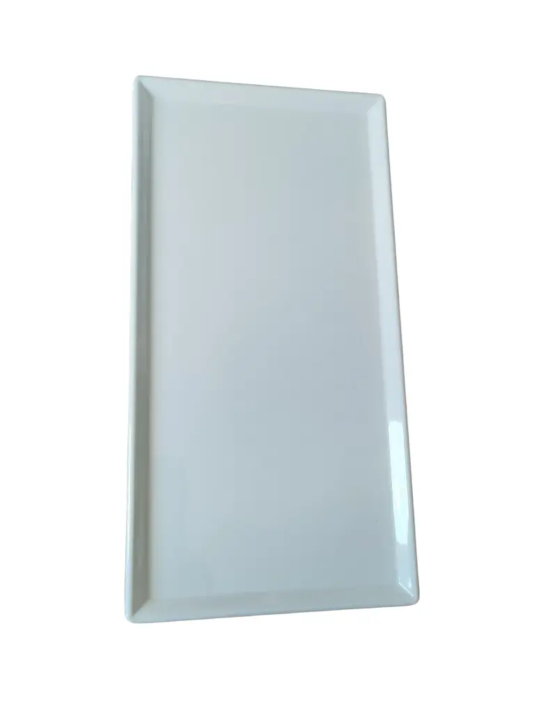 AR21-13 Assiette Rectangulaire Blanche
