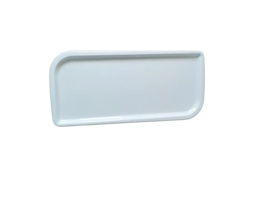 AR24-13.5 Assiette Rectangulaire Blanche