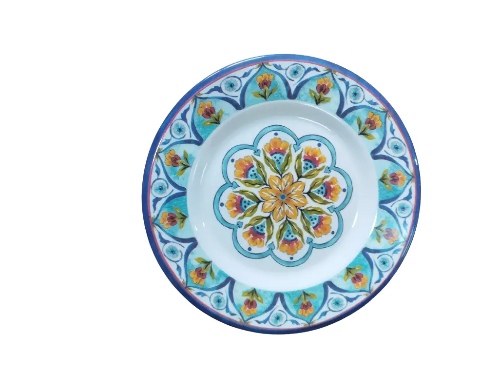 AS004-8 Assiette Ronde Creuse Bleu
