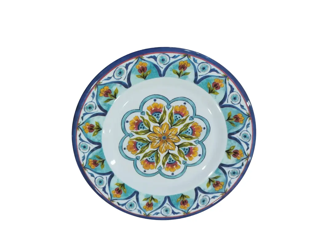 AS005-10 Assiette Creuse Ronde Bleu