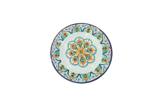 AS006-12 Assiette Creuse Ronde Bleu