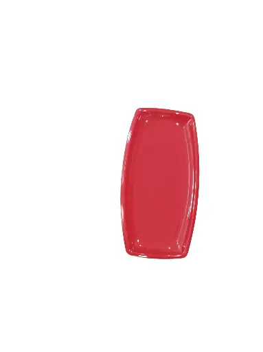 AS007-12 Assiette Rectangulaire Rouge