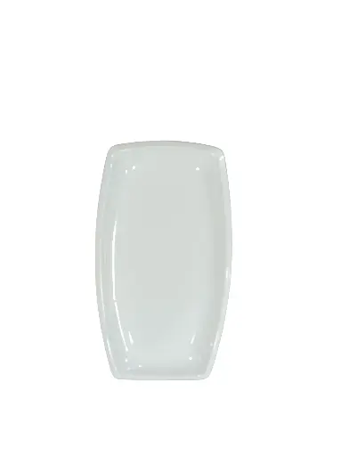 AS009-16 Assiette Rectangulaire Blanche