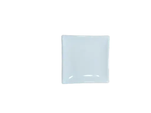 AS019-8 Assiette Carré Blanche