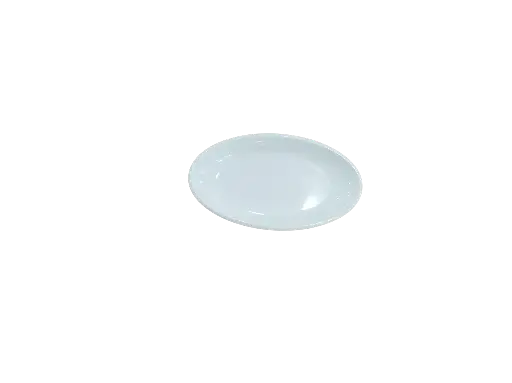 AS022-10 Assiette Ovale Creuse Blanche
