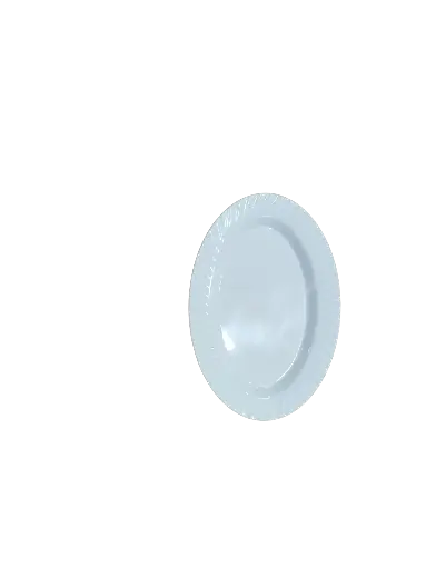 AS032-11 Assiette de Salade Blanche