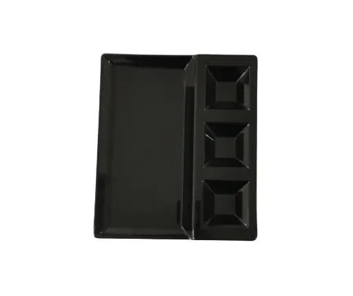 PL03-10 Assiette Tacos 10Noir