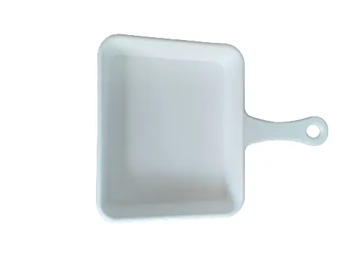 AD009-5 Poêle à Frite Carré Blanche