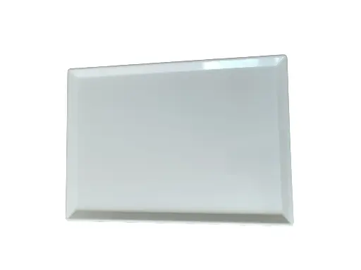 AR22-13.7 Assiette Rectangulaire Blanche