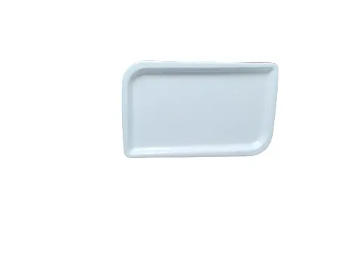 AR23-9.5 Assiette Rectangulaire Blanche
