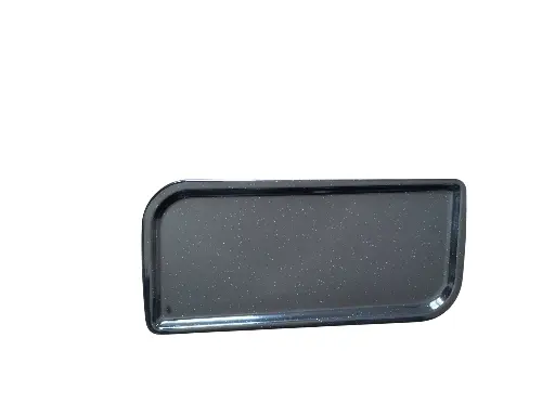 AR24-13.5 Assiette Rectangulaire Noir
