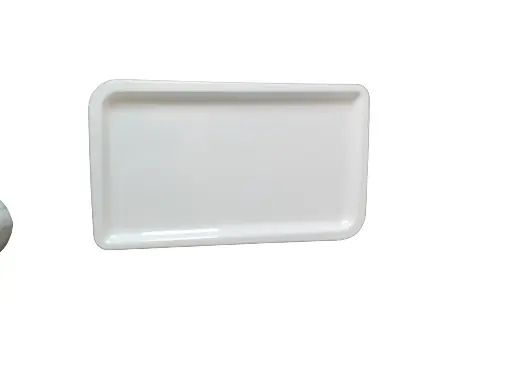 AR25-14 Assiette Rectangulaire Blanche