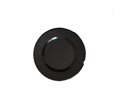 AS004-8 Assiette Ronde Creuse Noir
