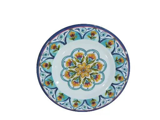 AS005-10 Assiette Creuse Ronde Bleu