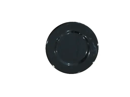 AS005-10 Assiette Creuse Ronde Noir